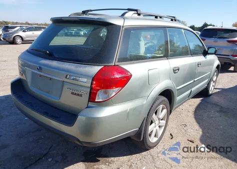 2009 Subaru Outback 2.5I z USA, uszkodzony, nr VIN 4S4BP61C396342712